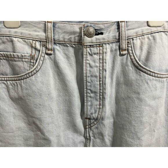 RAG & BONE Women’s High Rise Raw Hem Denim Mini Skirt In Primrose, SZ 30 - Picture 3 of 12